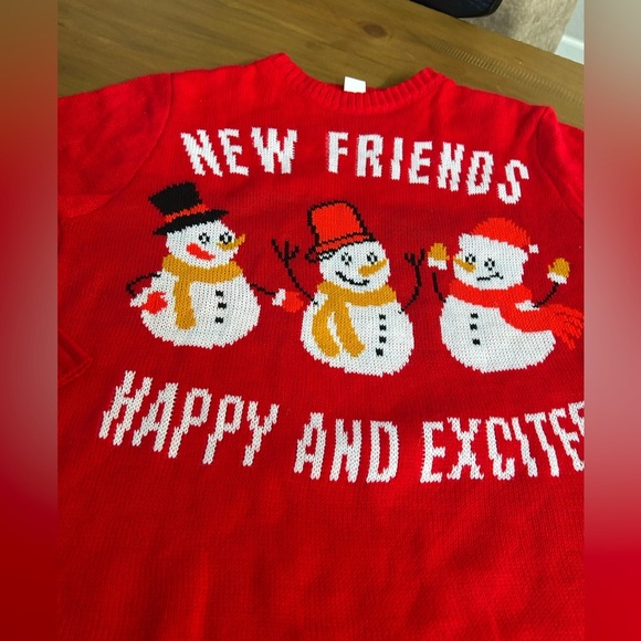 NWOT Red Snowman Sweater - Picture 3 of 6